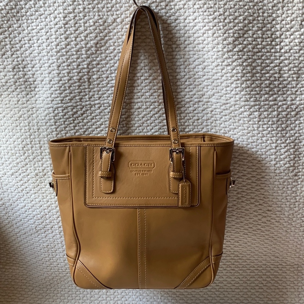 Authentic Tan Coach Purse
